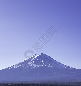 秋天近景富士山图片