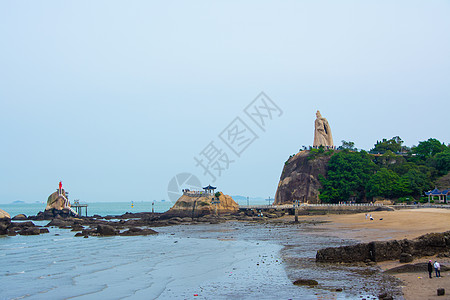 日照灯塔风景区福建厦门鼓浪屿风景区背景