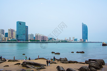 厦门海滩福建厦门鼓浪屿风景区背景