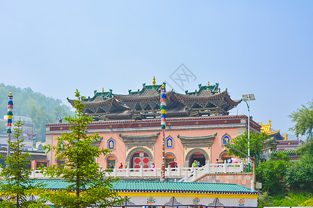 塔尔寺风景青海塔尔寺背景