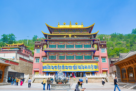 青海塔尔寺藏传佛教高清图片