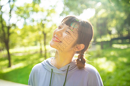 小清新美女人像背景图片