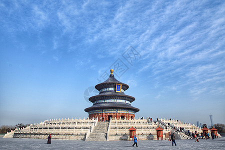 平安中心北京天坛背景