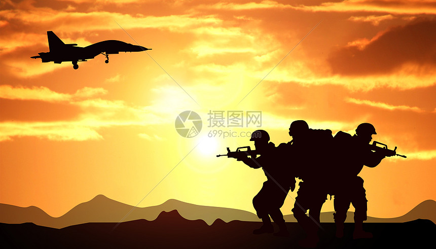 创意背景 背景素材 军事训练.