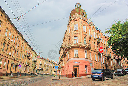 乌克兰利沃夫城市街景图片