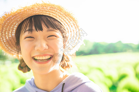 日系海边少女日系少女人像背景