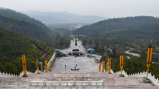 佛教名山九华山景区地藏王菩萨道场背景