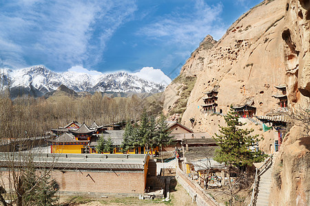 马蹄寺马蹄寺建筑高清图片