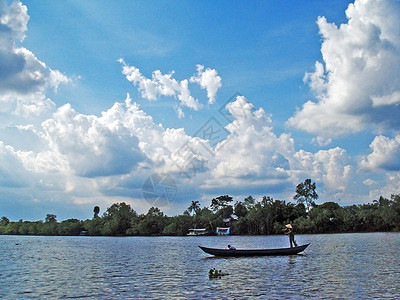 越南西贡湄公河高清图片