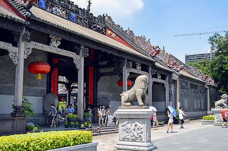 陈曦陈氏书院风景区背景