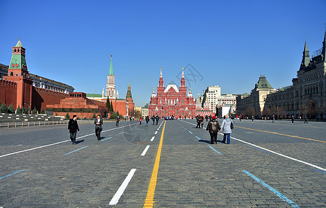 俄罗斯风光莫斯科红场背景图片