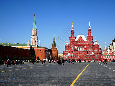 俄罗斯风光莫斯科红场背景图片