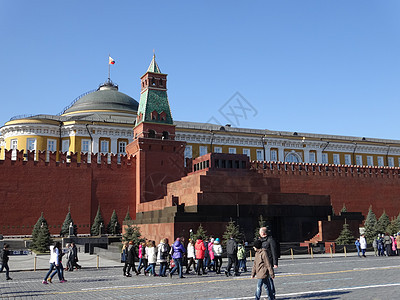 俄罗斯风光莫斯科红场列宁墓背景图片