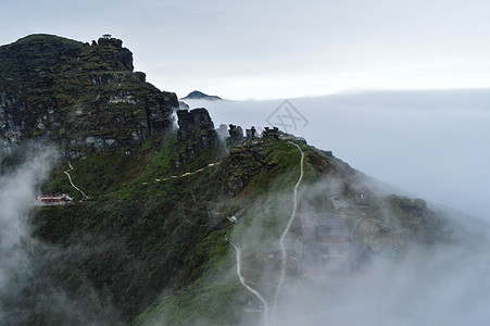 贵州铜仁梵净山风景区背景