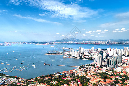 青岛海湾浮山湾背景