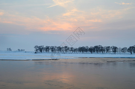 吉林市风光雾凇岛风景背景