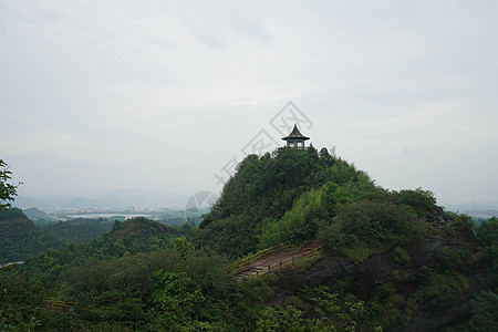 通天阁赣州通天岩景区背景