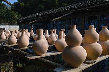 江西景德镇陶瓷烧窑古窑民俗博览区背景图片