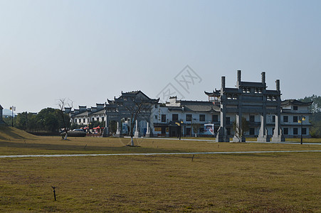 浮梁古城浮梁古县衙背景