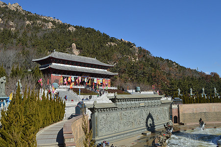 威海石岛赤山风景区背景图片