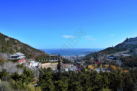 威海石岛赤山风景区背景