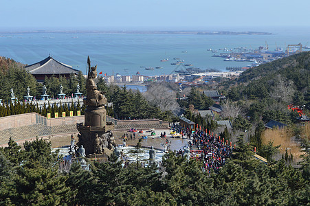 威海石岛赤山风景区背景图片