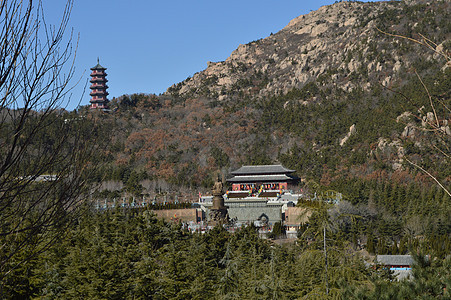 威海石岛赤山风景区背景图片