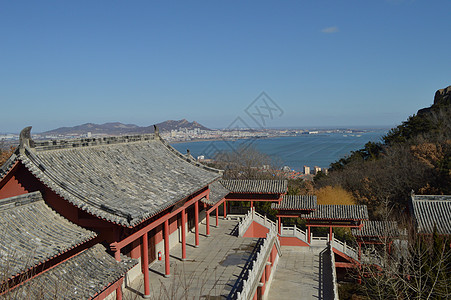 威海石岛赤山风景区背景