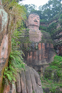 乐山大佛景区风景照高清图片