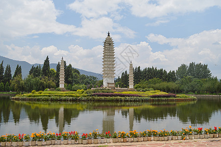 云南昆明民族村背景