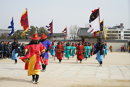 人文历史韩国首尔景福宫背景
