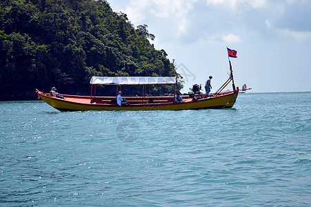 柬埔寨风光柬埔寨西哈努克城海边背景