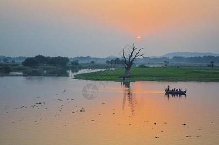 缅甸曼德勒风光背景