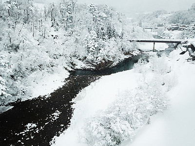 航拍日本白川乡背景