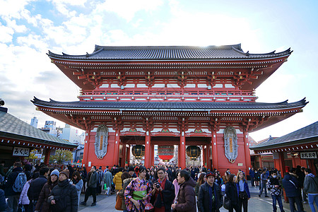 日本东京地标浅草寺图片