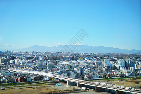 航拍日本东京城市建筑群图片