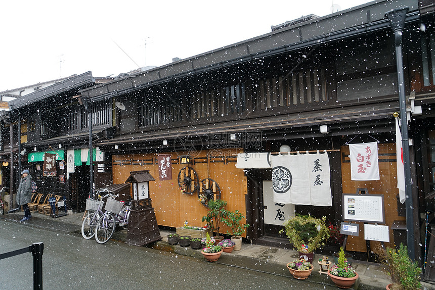 日本高山城市风光图片