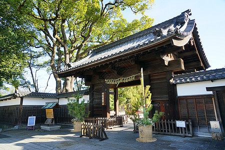 日本神社建筑日本名古屋传统寺庙背景