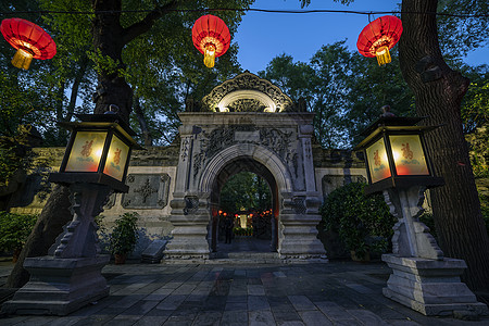 北京景点北京恭王府西洋门背景