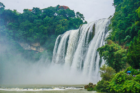 亚洲第一大瀑布贵州黄果树大瀑布背景