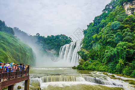 尼加拉瓜大瀑布贵州黄果树大瀑布背景