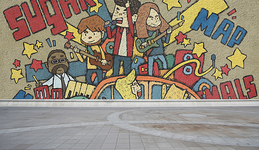 嘻哈街头涂鸦墙设计图片