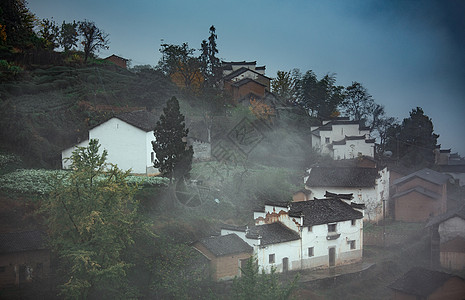 徽派村落安徽皖南古村背景