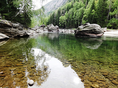 大美新疆可可托海阿尔泰山涧背景