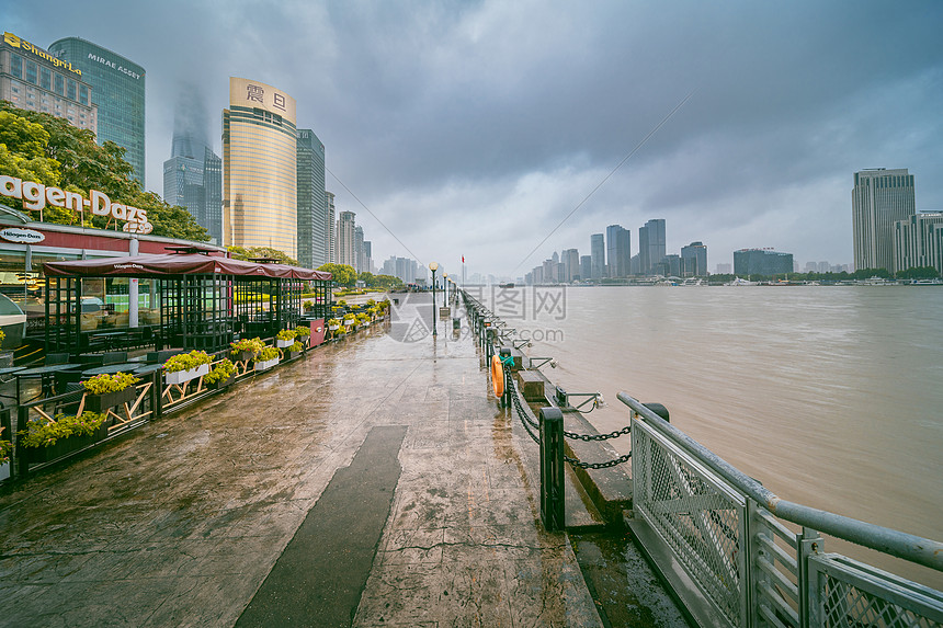 上海黄浦江东岸陆家嘴图片