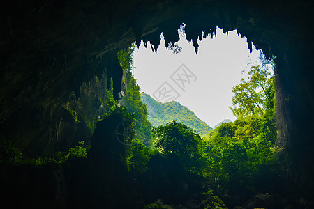 广西巴马县百魔洞背景图片