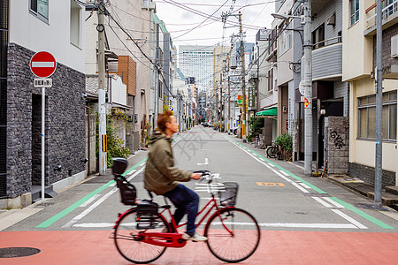 日本街道街道秋景高清图片