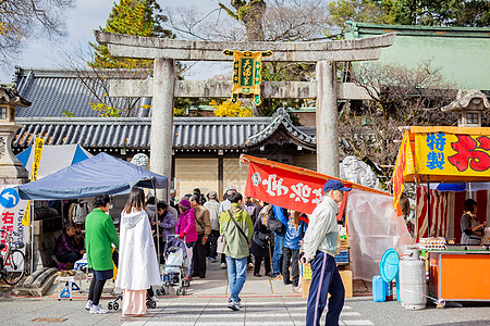 日本大阪天满宫秋景图片