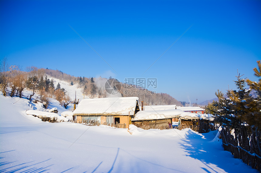 黑龙江雪乡洋草山图片