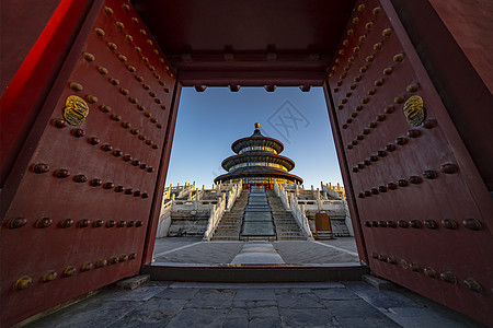 大红门的祈年殿天坛公园寺庙高清图片素材